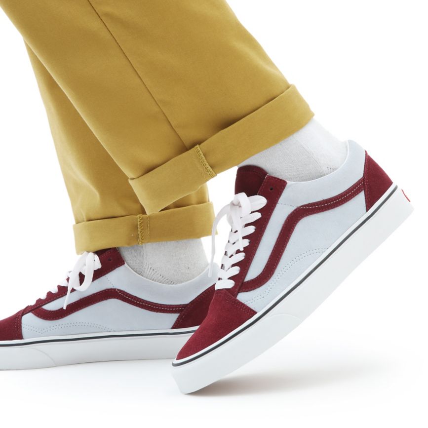 Vans 2-Tone Suede Old Skool Bordeaux | VN821K0QJ56