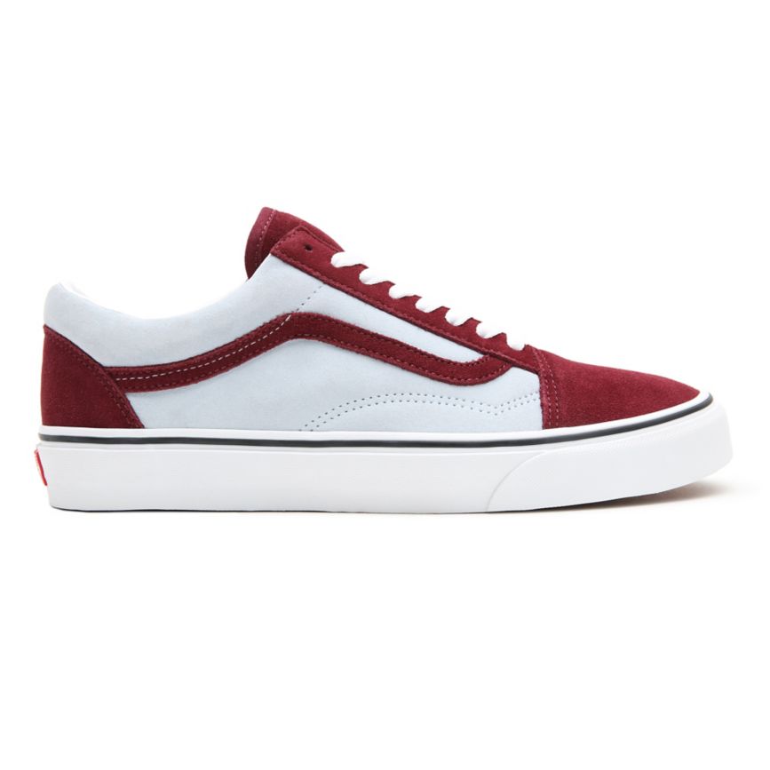 Vans 2-Tone Suede Old Skool Bordeaux | VN821K0QJ56