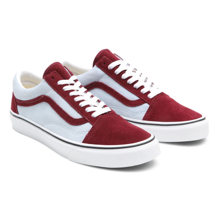 Vans 2-Tone Suede Old Skool Bordeaux | VN821K0QJ56