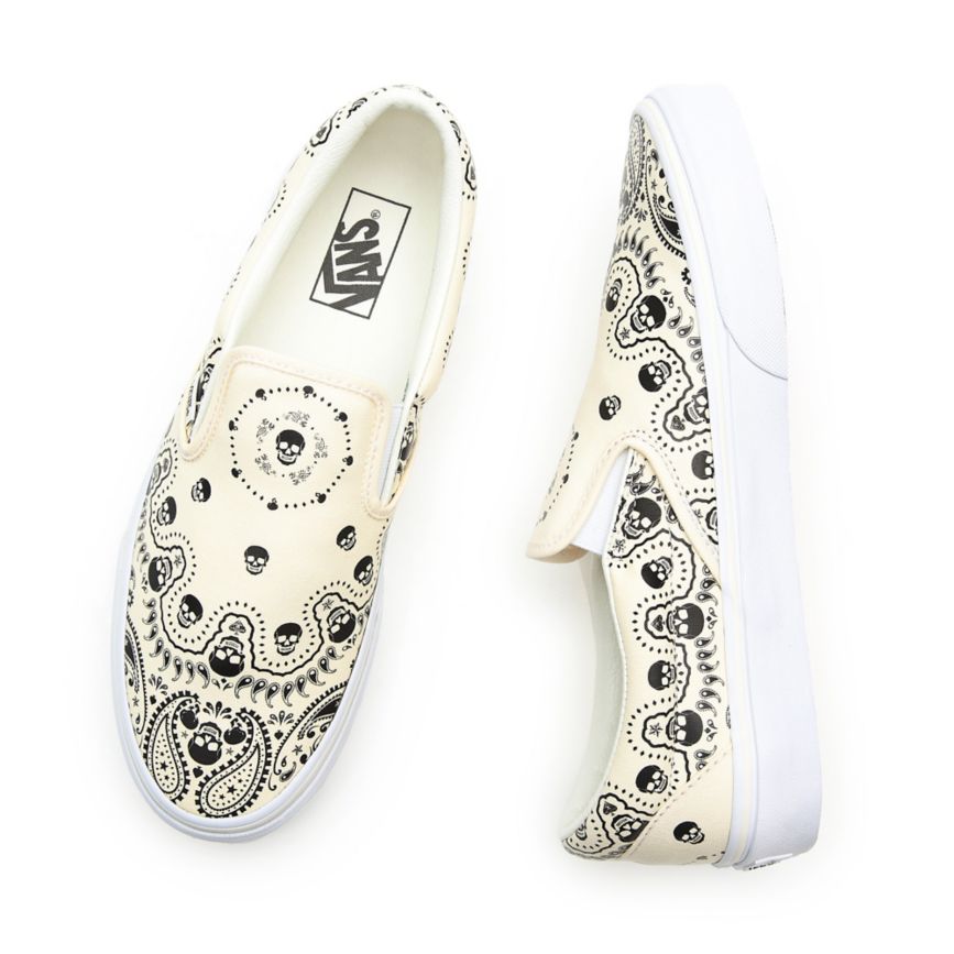 Vans Bandana Klassieke Slip-On Blanche | VN823A6CR02