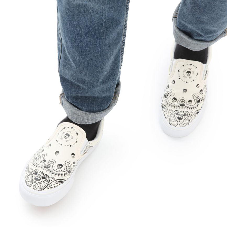 Vans Bandana Klassieke Slip-On Blanche | VN823A6CR02