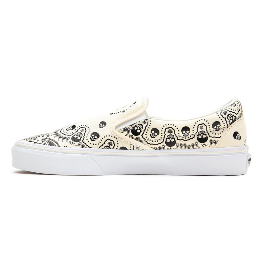 Vans Bandana Klassieke Slip-On Blanche | VN823A6CR02
