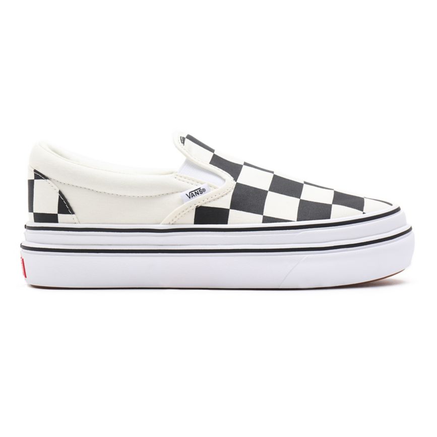 Vans Big Classics Checker Super ComfyCush Slip-On Blanche | VN223Q1TK39