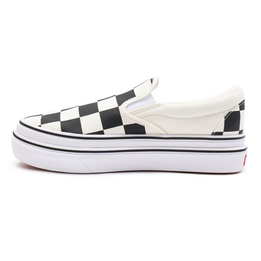 Vans Big Classics Checker Super ComfyCush Slip-On Blanche | VN223Q1TK39