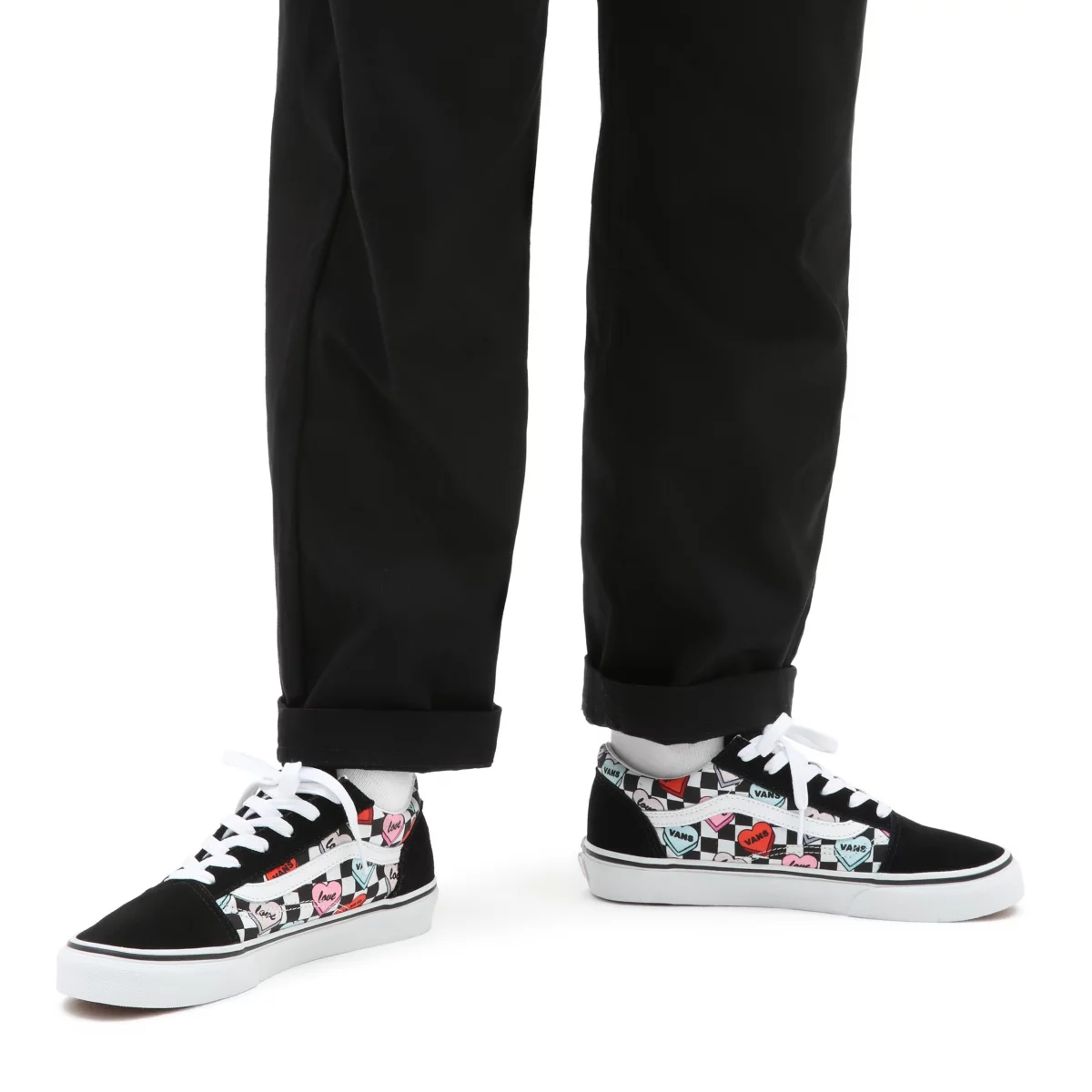 Vans Candy Hearts Old Skool Noir | VN565C2ZO80