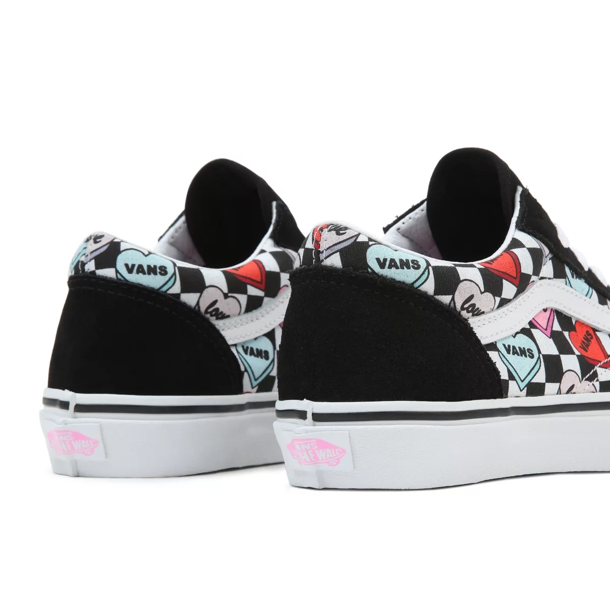 Vans Candy Hearts Old Skool Noir | VN565C2ZO80