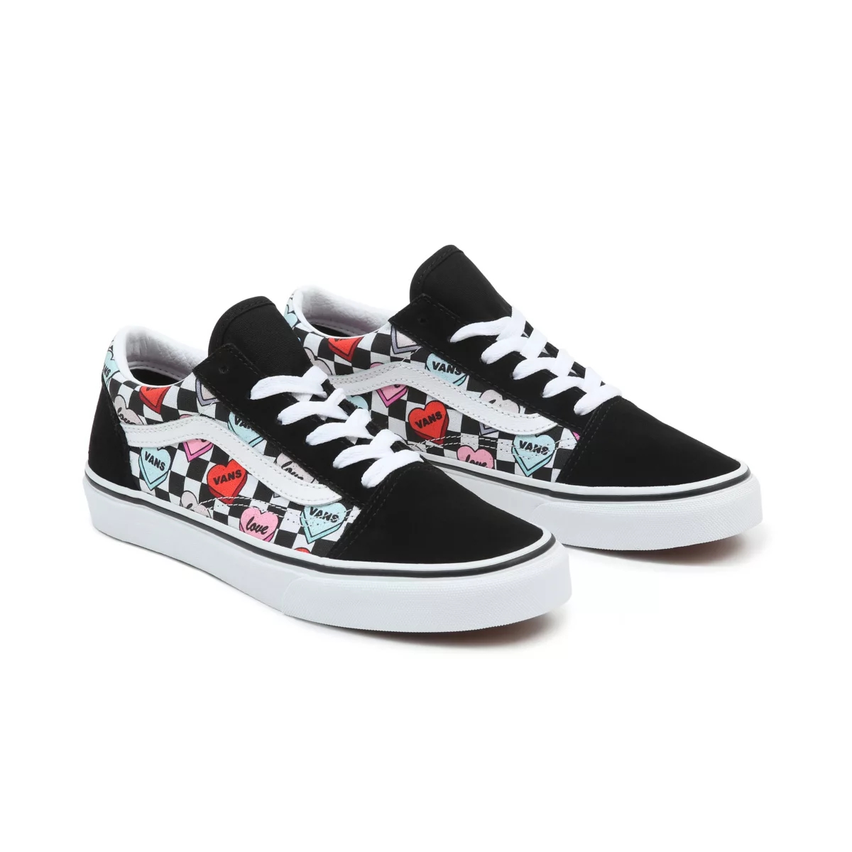 Vans Candy Hearts Old Skool Noir | VN565C2ZO80