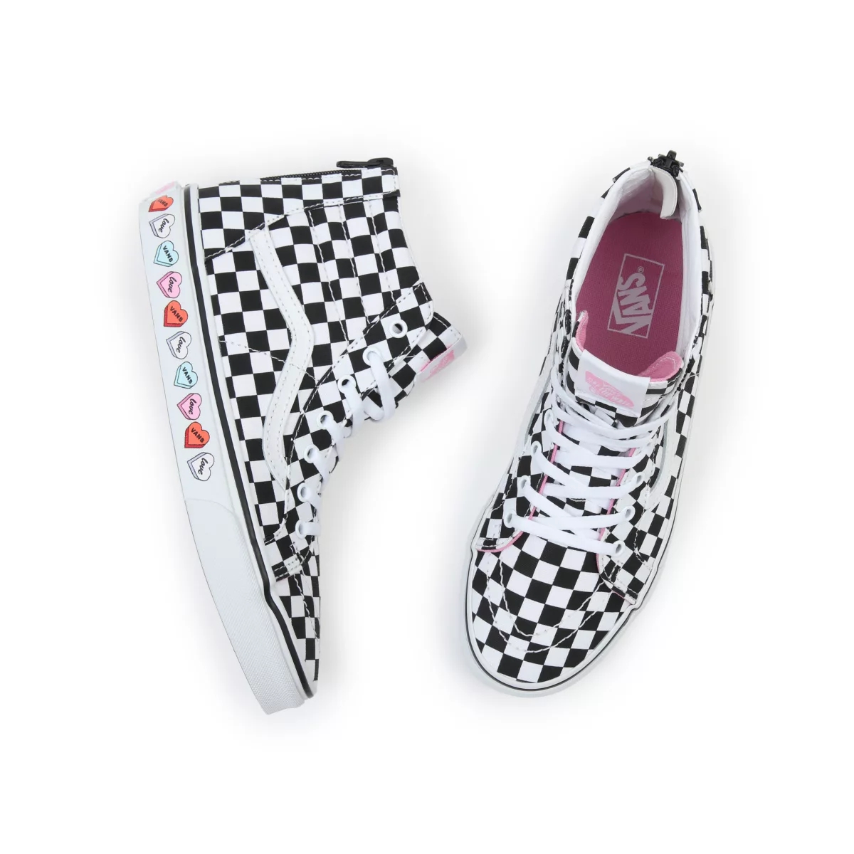 Vans Candy Hearts SK8-Hi Zip Noir | VN415R5JS98