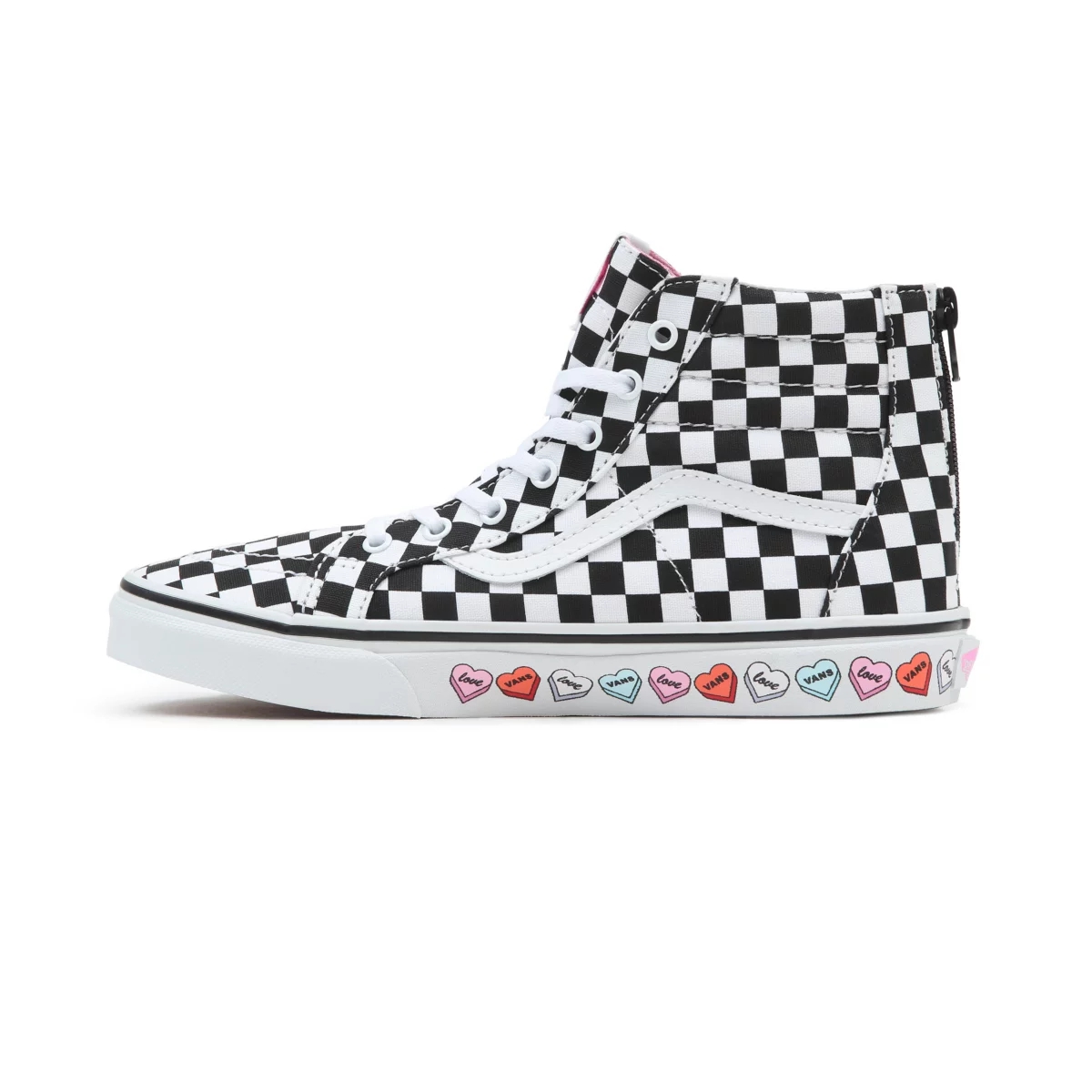 Vans Candy Hearts SK8-Hi Zip Noir | VN415R5JS98