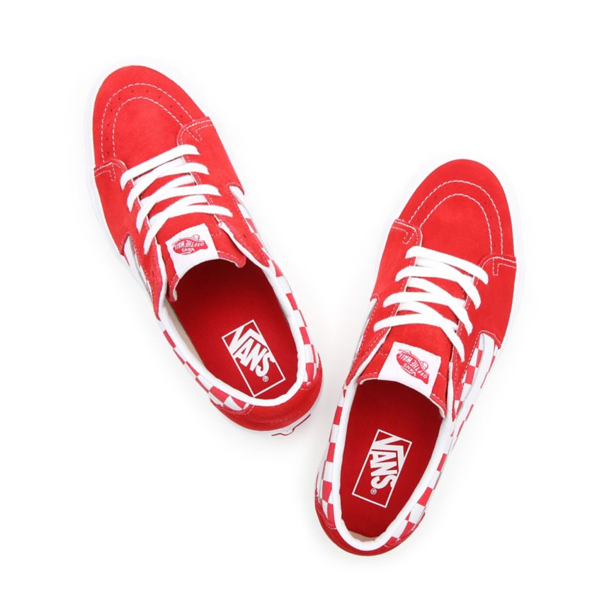 Vans Canvas Suede SK8-Low Rouge | VN032L2BV39