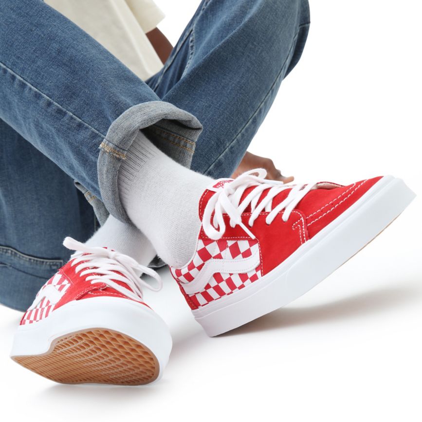Vans Canvas Suede SK8-Low Rouge | VN032L2BV39