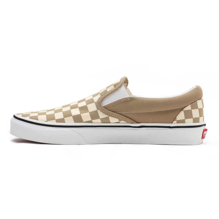 Vans Checkerboard Klassieke Slip-On Beige | VN389D8MS31