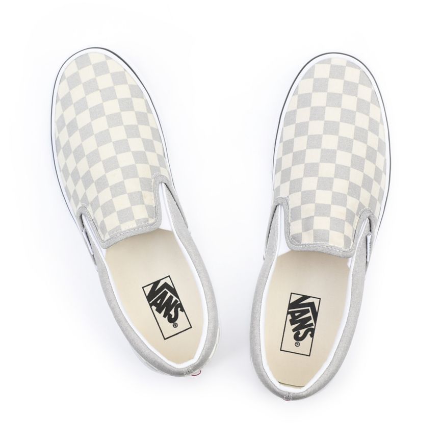 Vans Checkerboard Klassieke Slip-On Grise | VN031L2VC56