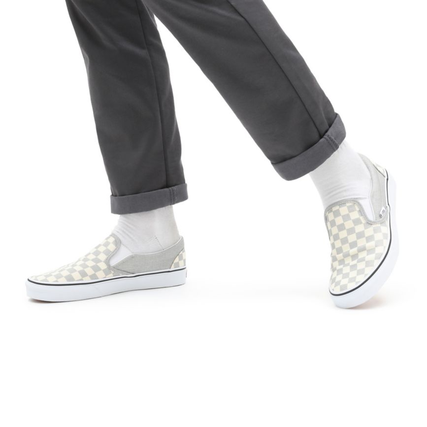Vans Checkerboard Klassieke Slip-On Grise | VN031L2VC56