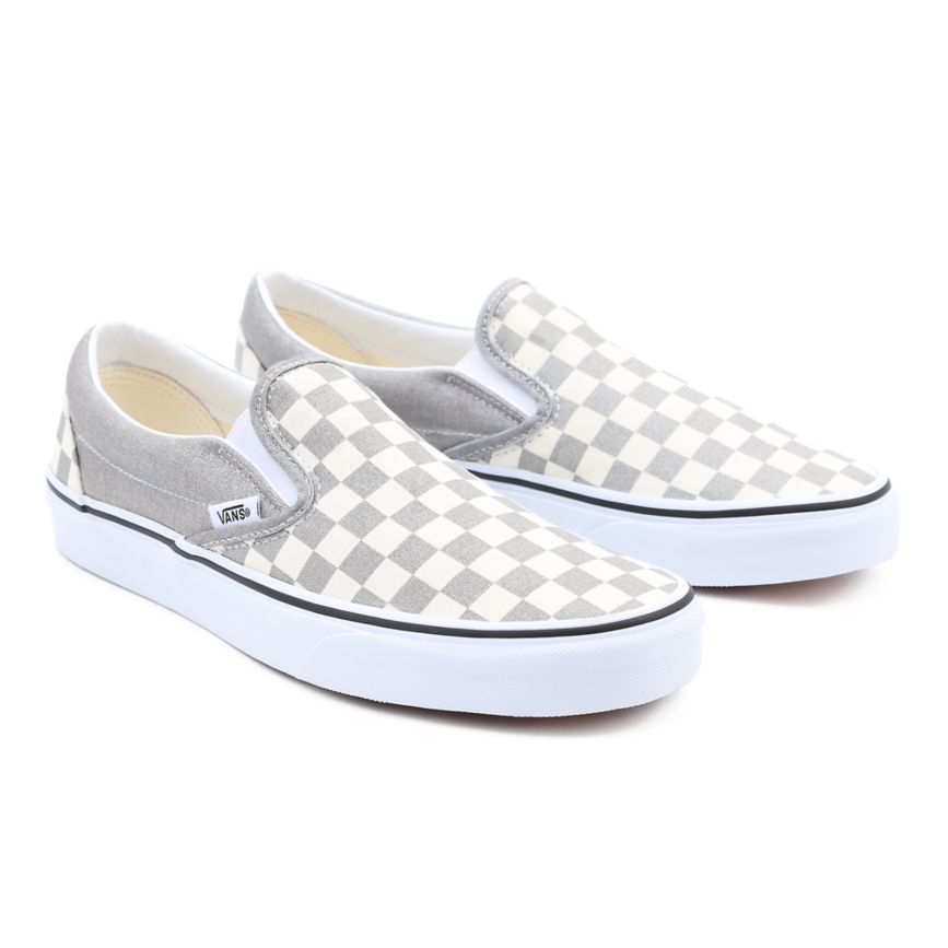 Vans Checkerboard Klassieke Slip-On Grise | VN031L2VC56