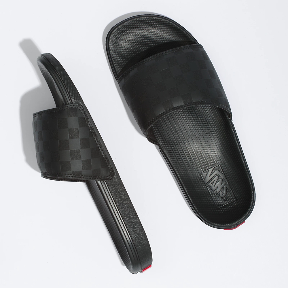Vans Checkerboard La Costa Badslippers-On Noir | VN590W2JU01