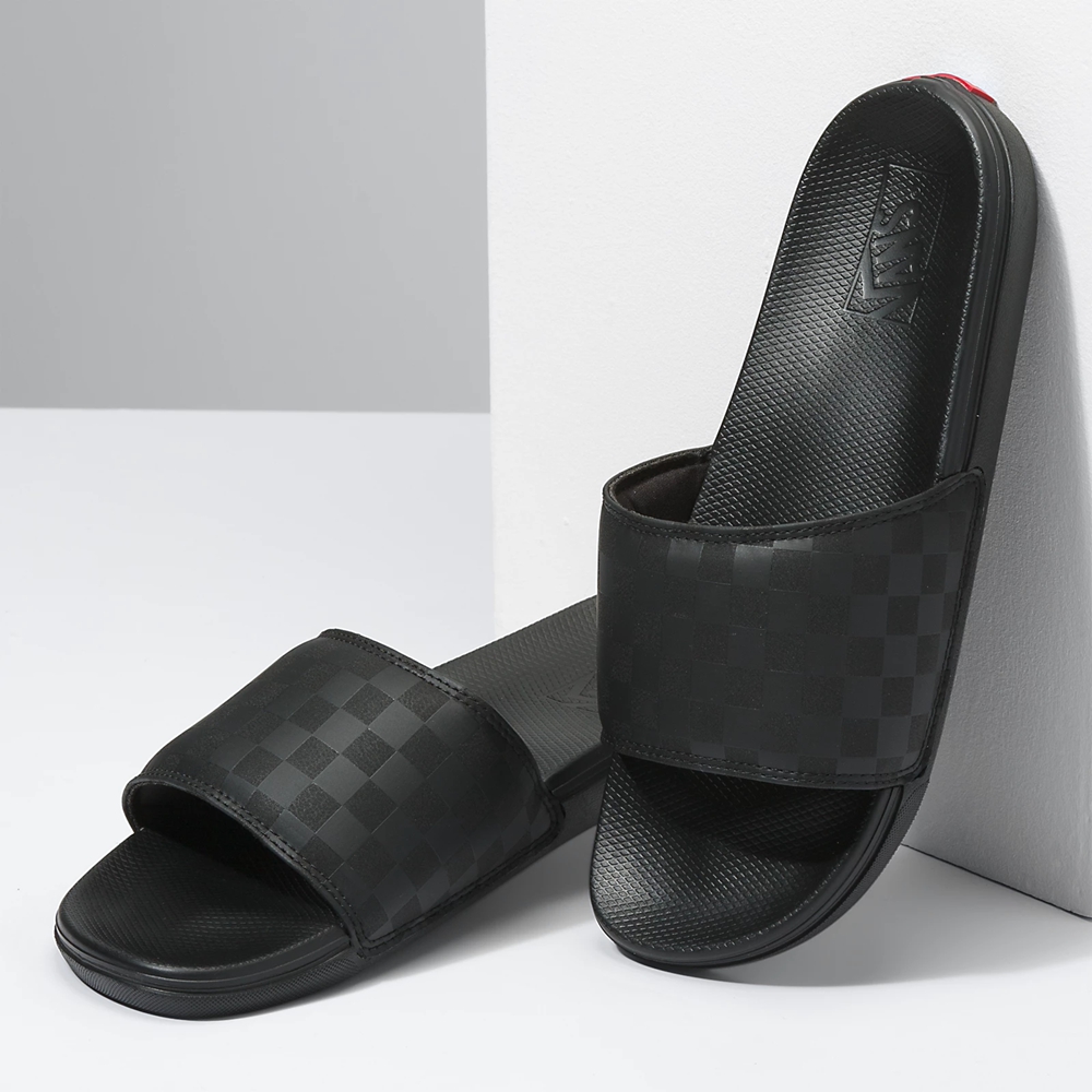 Vans Checkerboard La Costa Badslippers-On Noir | VN590W2JU01