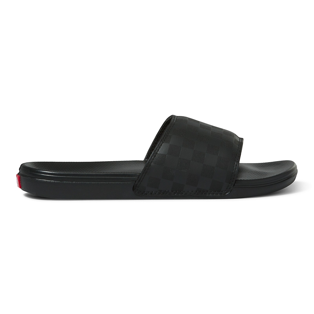 Vans Checkerboard La Costa Badslippers-On Noir | VN590W2JU01
