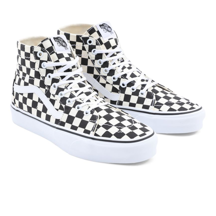 Vans Checkerboard Sk8-Hi Tapered Noir | VN646B3FQ48