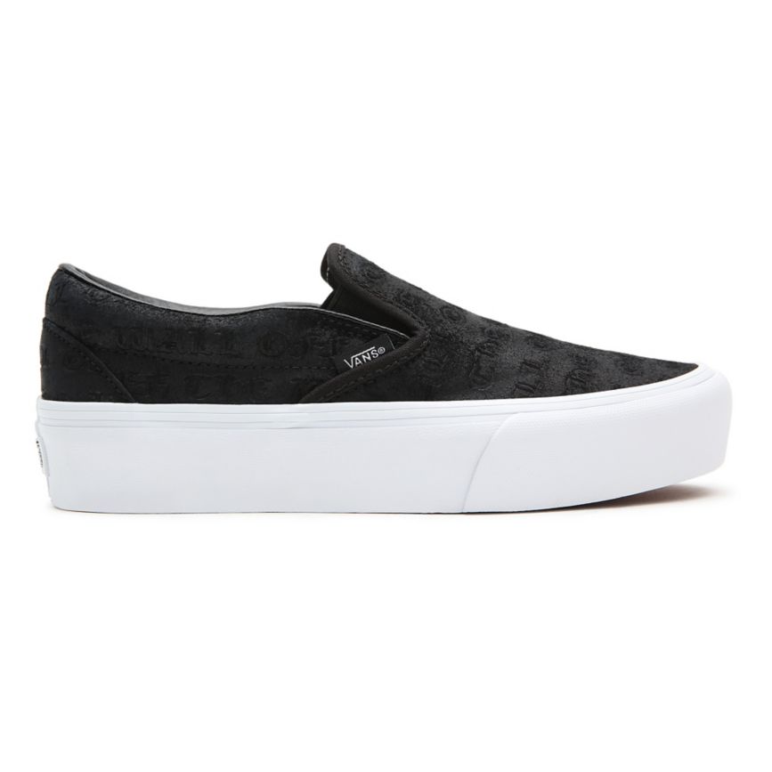 Vans Deboss OTW Klassieke Slip-On Platform Noir | VN469J5CC33