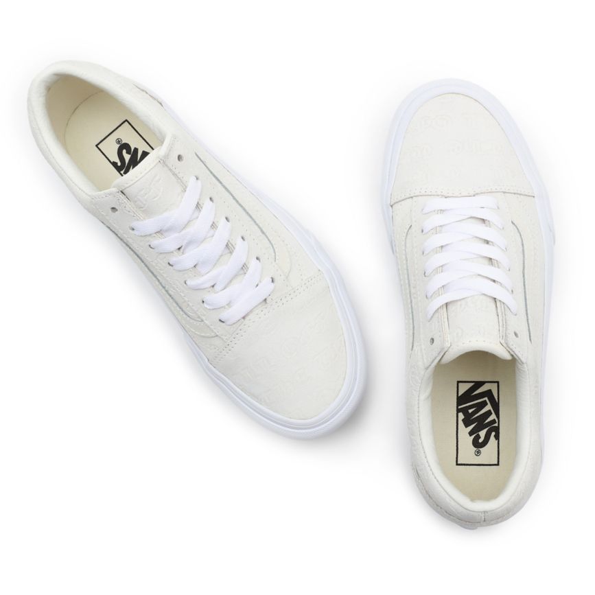 Vans Deboss Otw Old Skool Platform Blanche | VN386C0DQ72