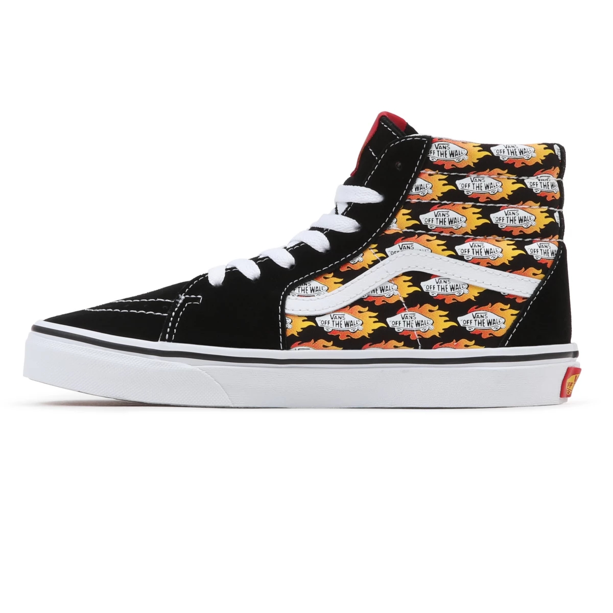 Vans Flame Logo Repeat Sk8-Hi Noir | VN268Q3VB65