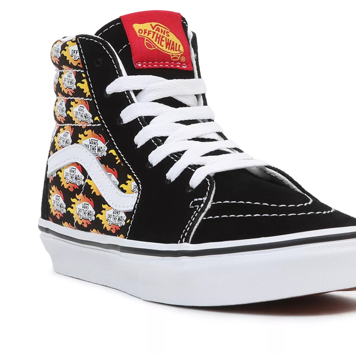 Vans Flame Logo Repeat Sk8-Hi Noir | VN268Q3VB65