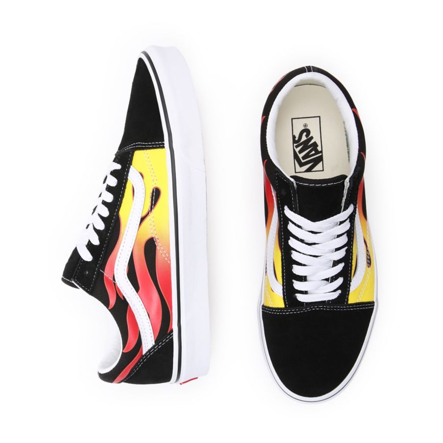 Vans Flame Old Skool Noir | VN163H9LW55