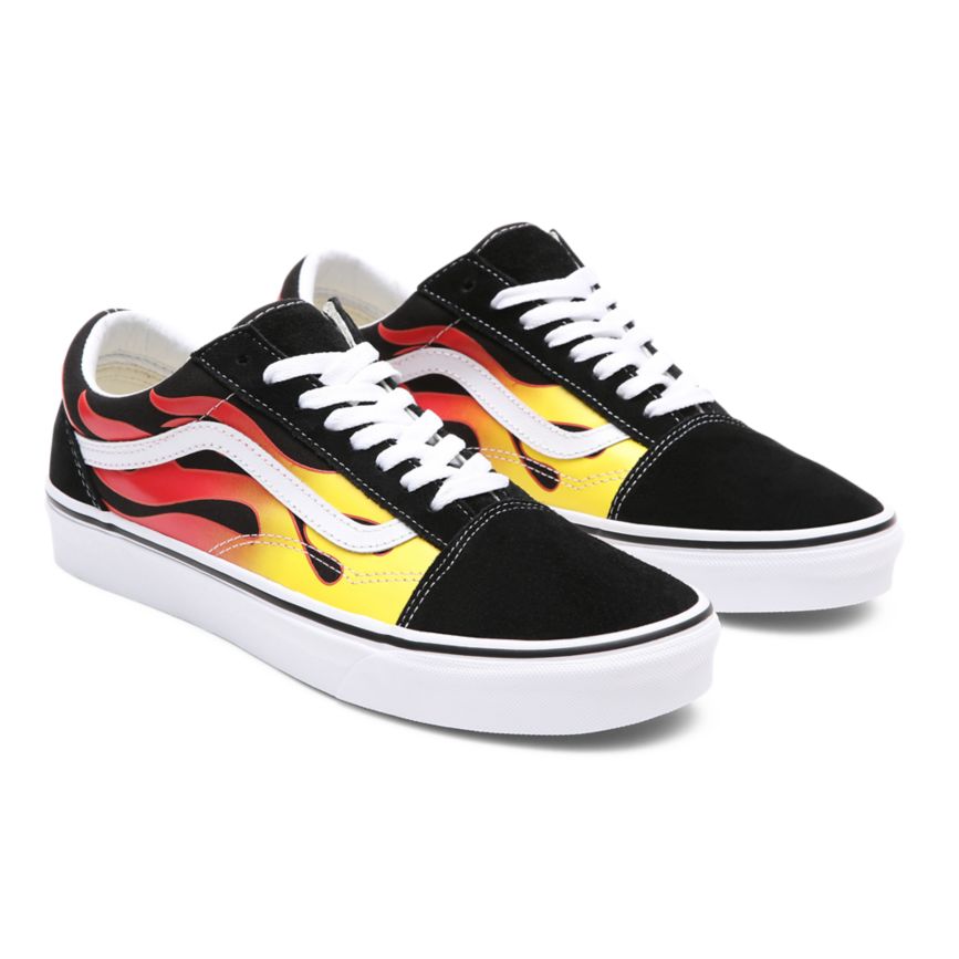 Vans Flame Old Skool Noir | VN163H9LW55