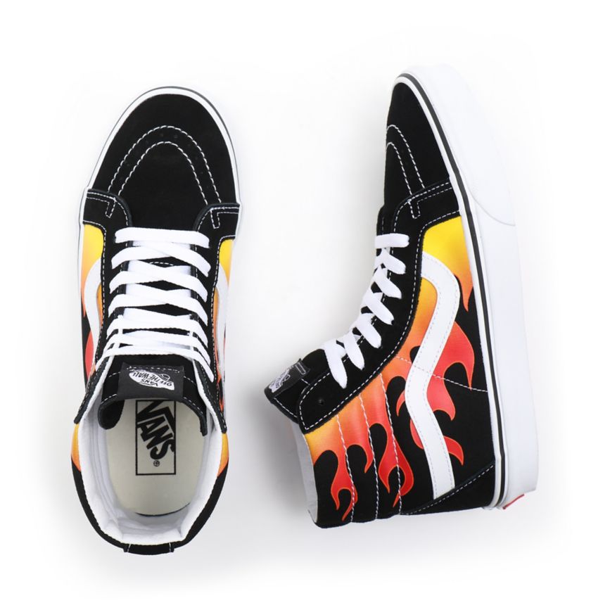Vans Flame Sk8-Hi Reissue Noir | VN152N8CM87