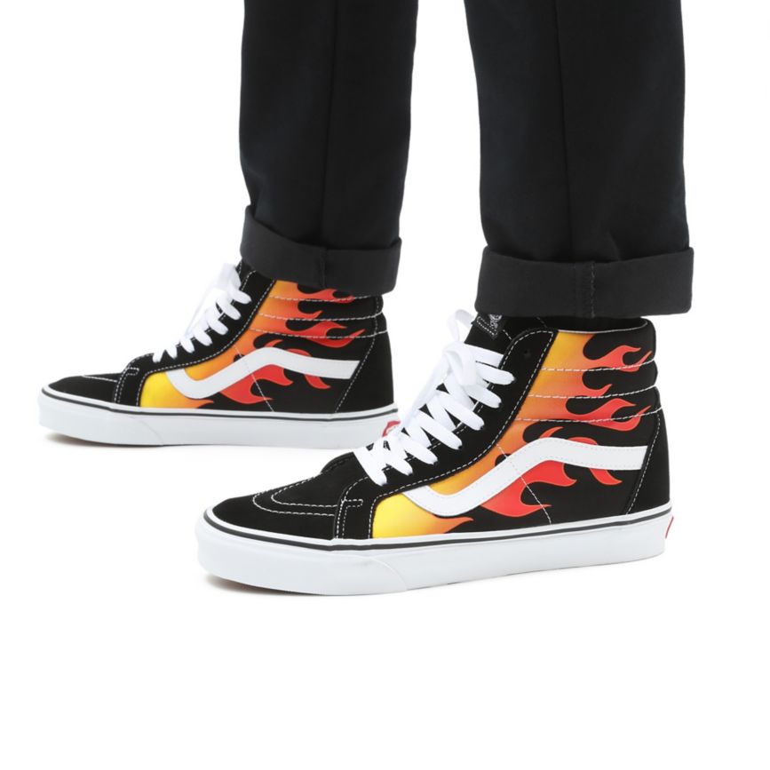 Vans Flame Sk8-Hi Reissue Noir | VN726H0SZ61