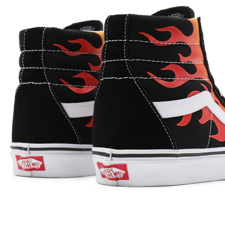 Vans Flame Sk8-Hi Reissue Noir | VN726H0SZ61