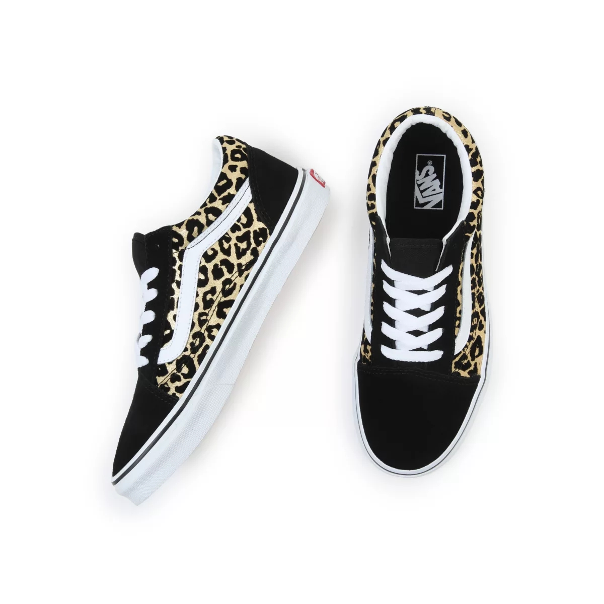 Vans Flocked Leopard Old Skool Noir | VN277E3YT66
