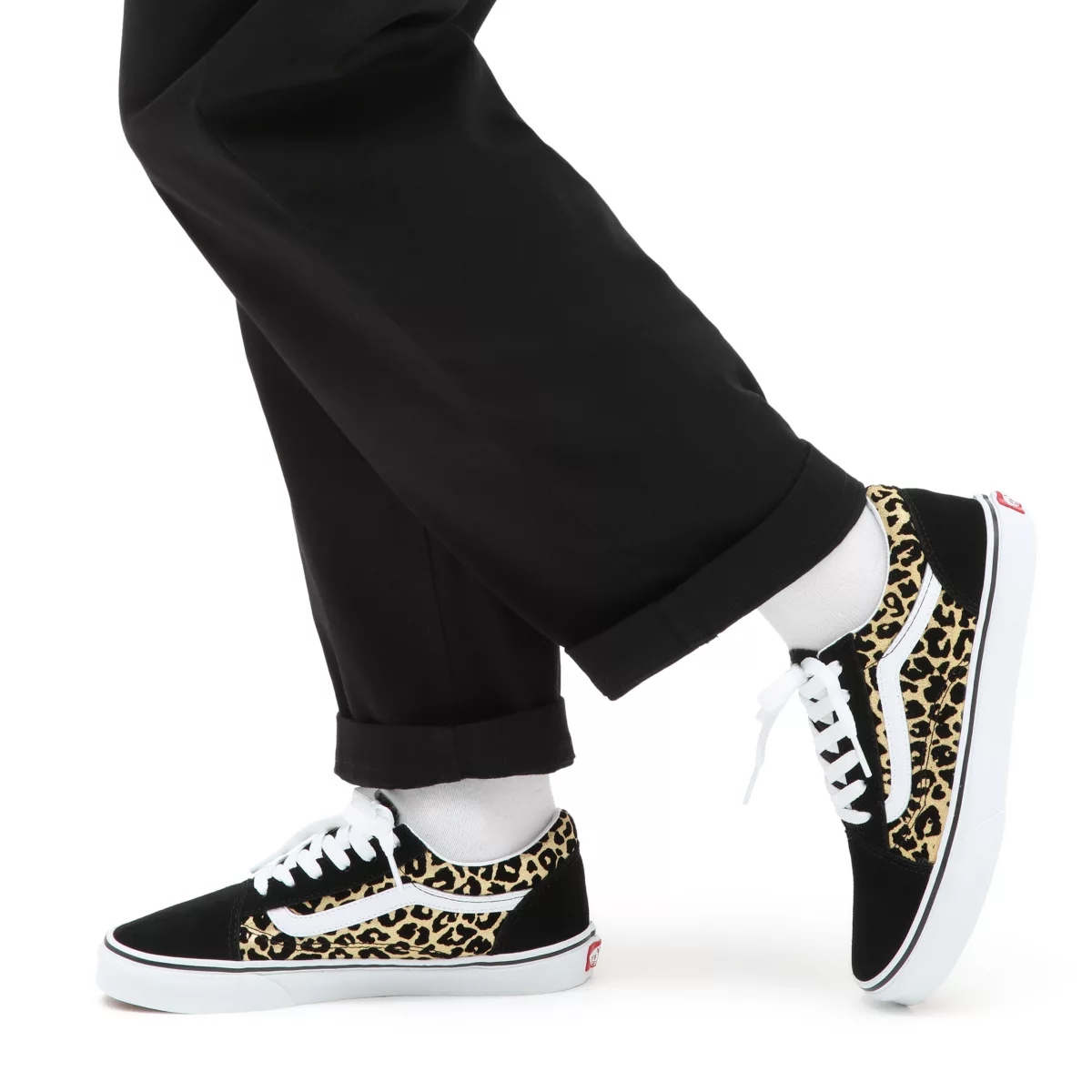 Vans Flocked Leopard Old Skool Noir | VN277E3YT66