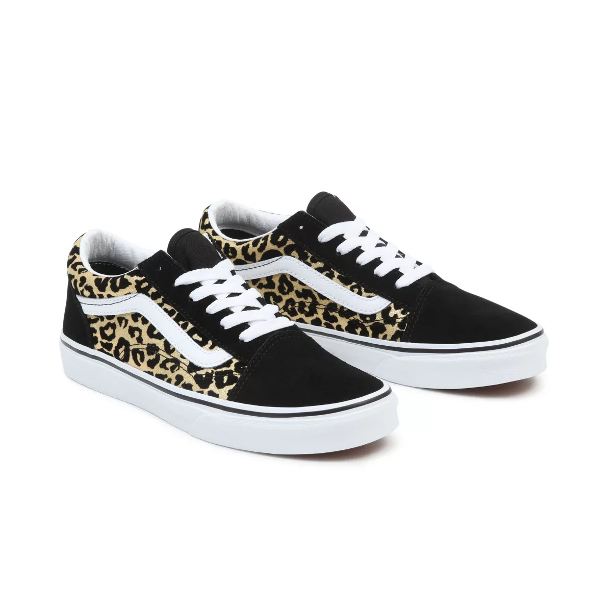 Vans Flocked Leopard Old Skool Noir | VN277E3YT66