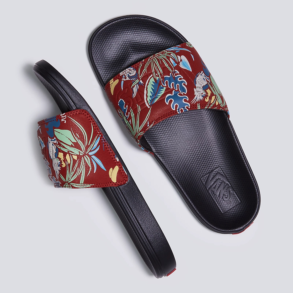 Vans Hawaiian Jungle La Costa Badslippers-On Rouge | VN635Y4LS34