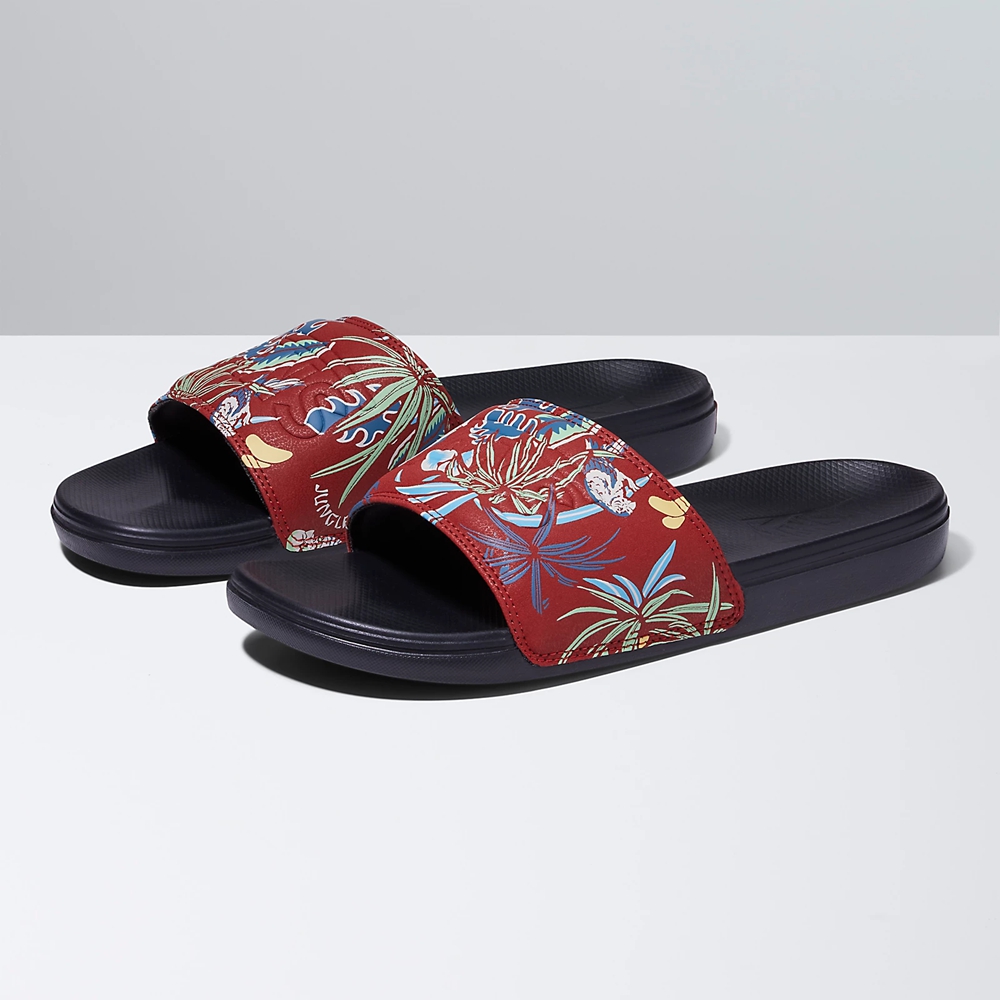 Vans Hawaiian Jungle La Costa Badslippers-On Rouge | VN635Y4LS34