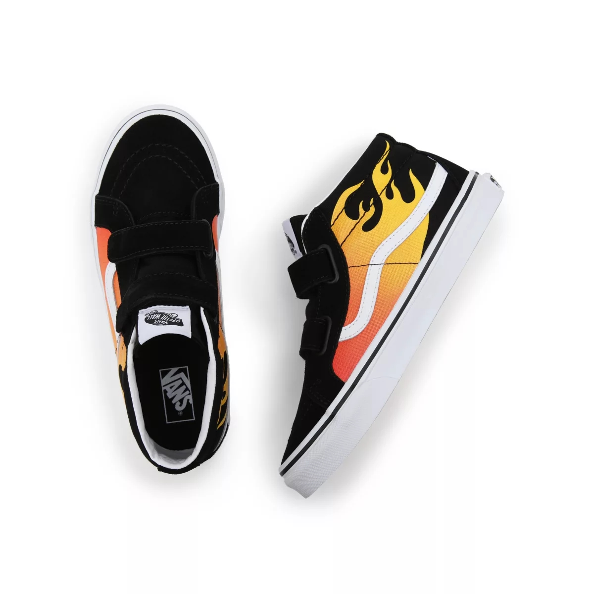 Vans Hot Flame Sk8-Mid Reissue Klittenband Noir | VN533Q9OF94