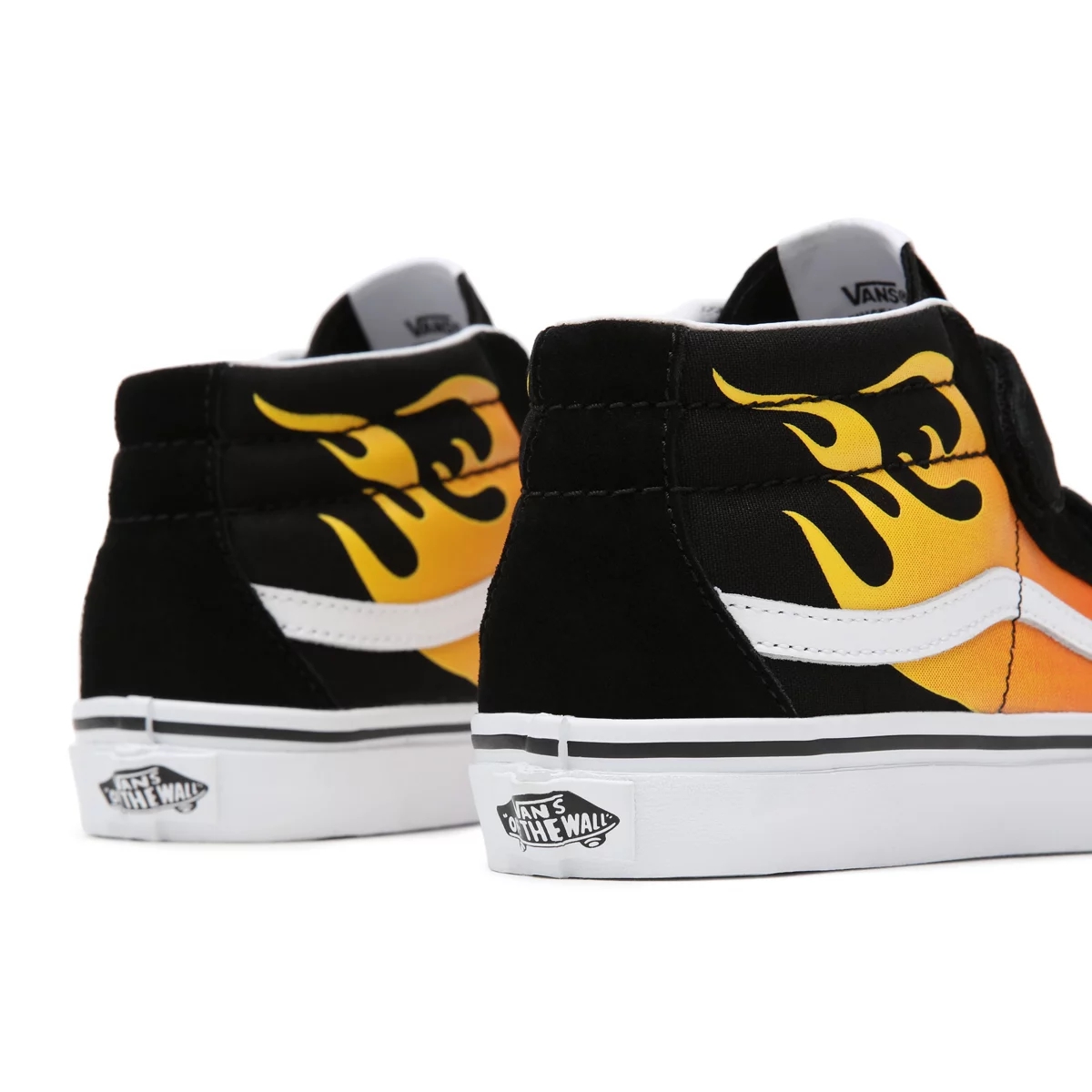Vans Hot Flame Sk8-Mid Reissue Klittenband Noir | VN533Q9OF94