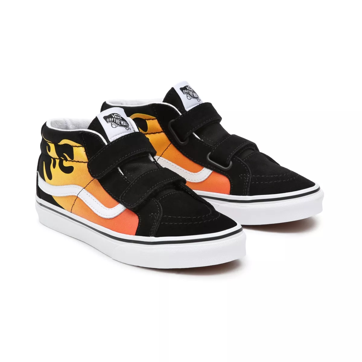 Vans Hot Flame Sk8-Mid Reissue Klittenband Noir | VN533Q9OF94