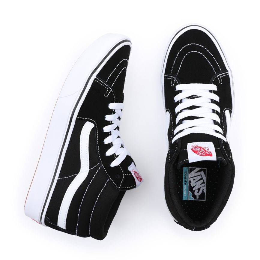 Vans Klassieke ComfyCush Sk8-Mid Noir | VN027M8NS14