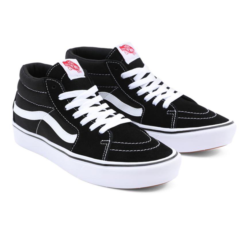 Vans Klassieke ComfyCush Sk8-Mid Noir | VN027M8NS14