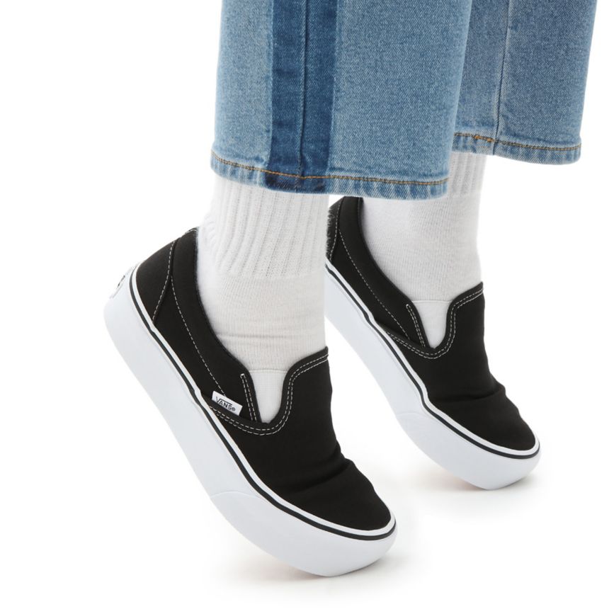 Vans Klassieke Slip-On Platform Noir | VN622U9LS97