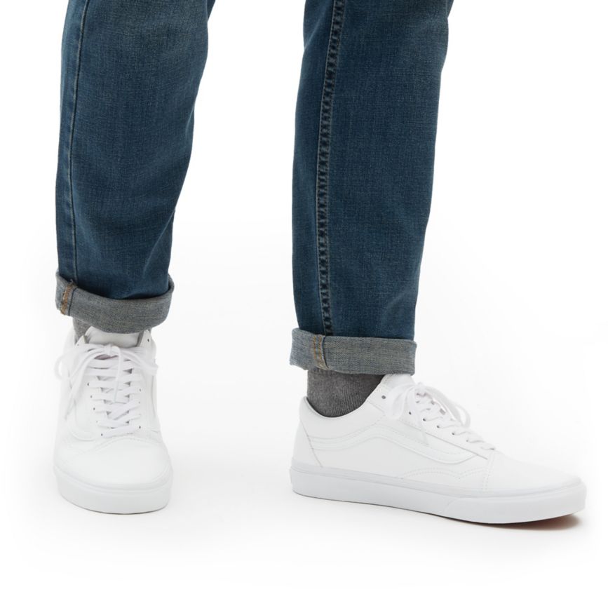 Vans Klassieke Tumble Old Skool Blanche | VN162Q8UY53