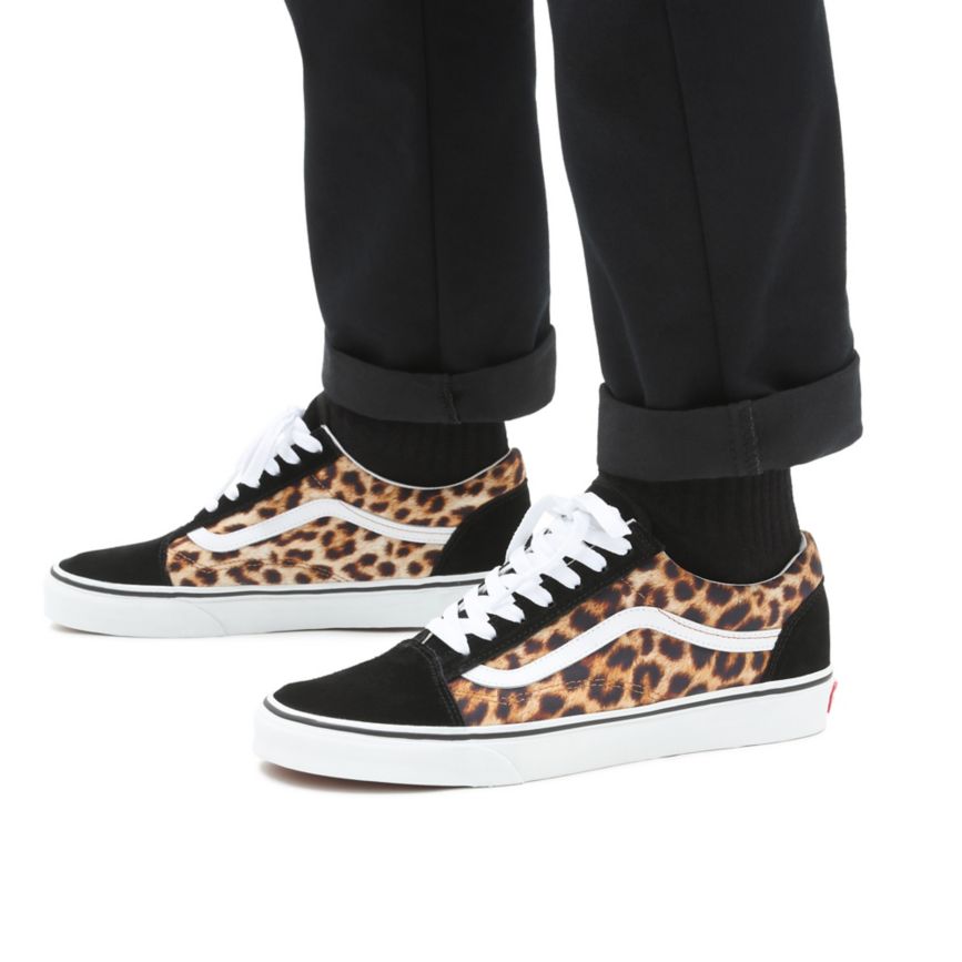 Vans Leopard Old Skool Noir | VN691N6DM52