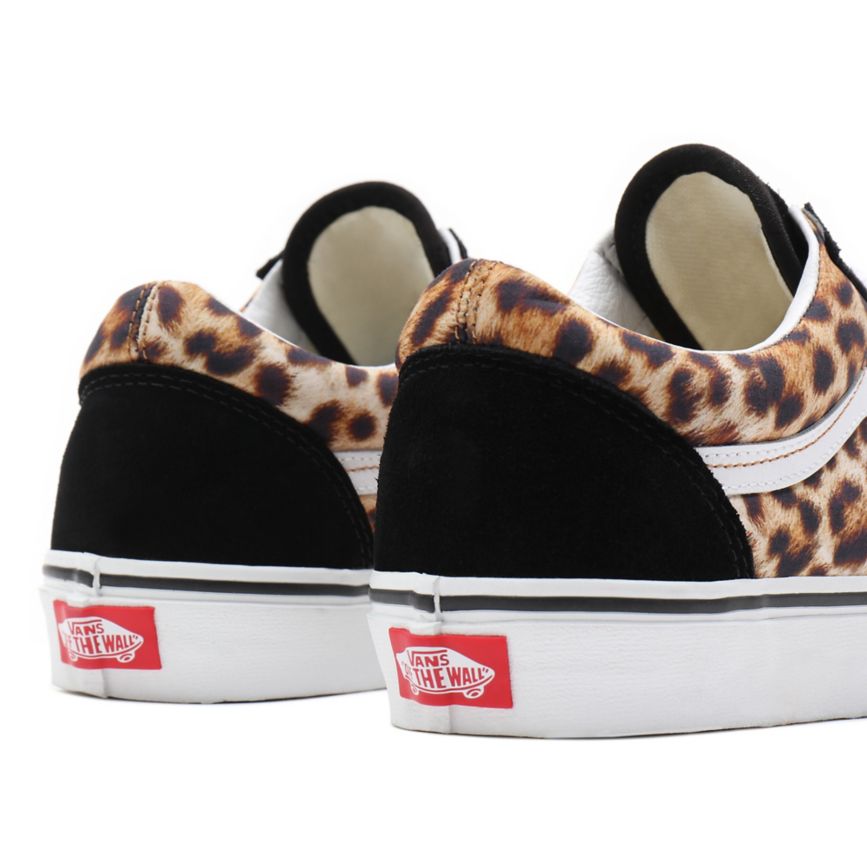 Vans Leopard Old Skool Noir | VN691N6DM52