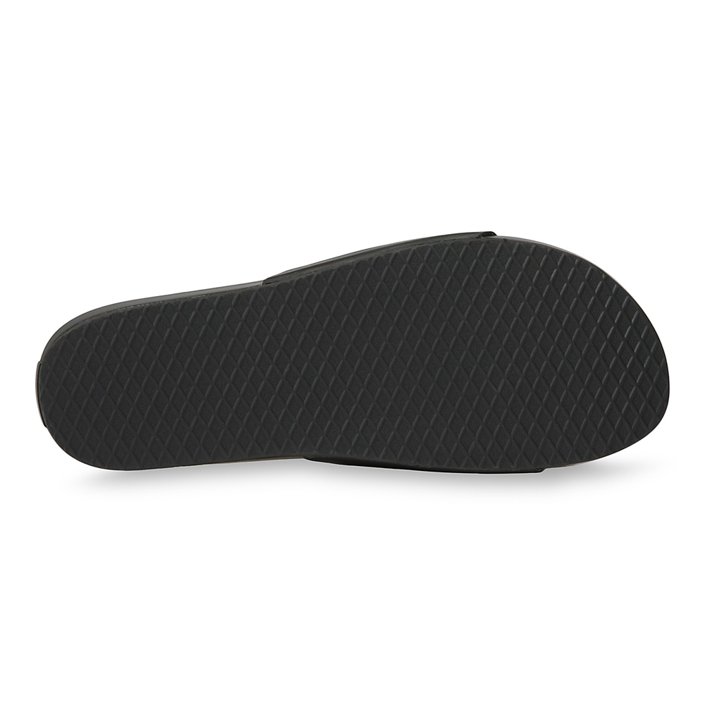 Vans Leren Decon Badslippers Noir | VN913I4UU42