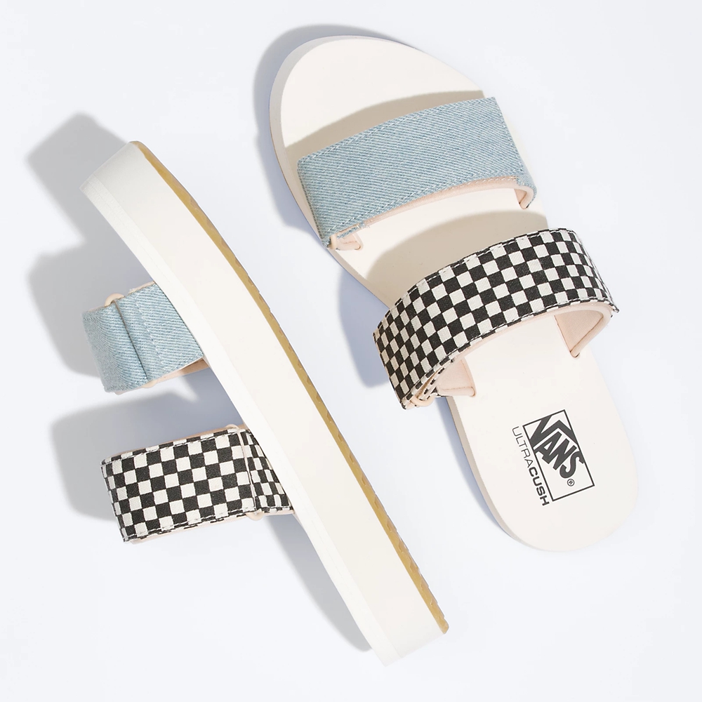 Vans Mix Match Cayucas Badslippers Mega Platform Blanche | VN584E0NB11