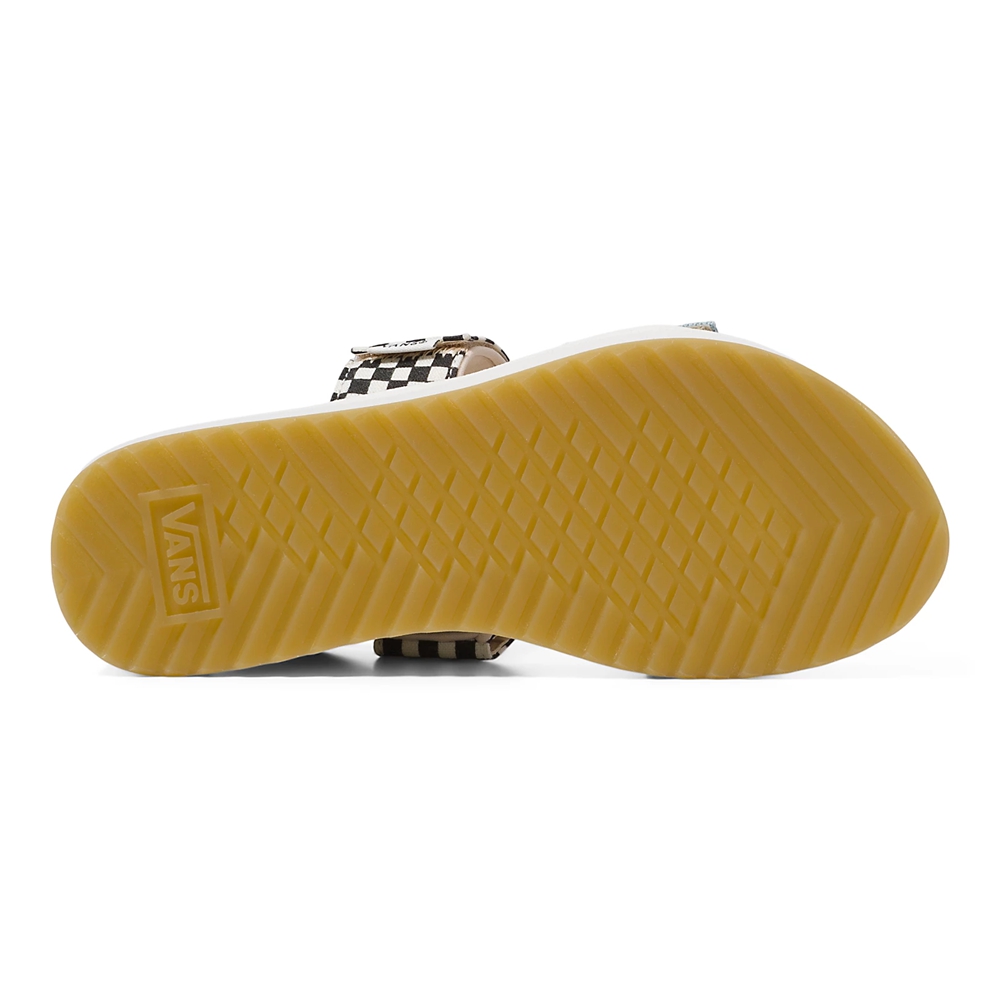 Vans Mix Match Cayucas Badslippers Mega Platform Blanche | VN584E0NB11