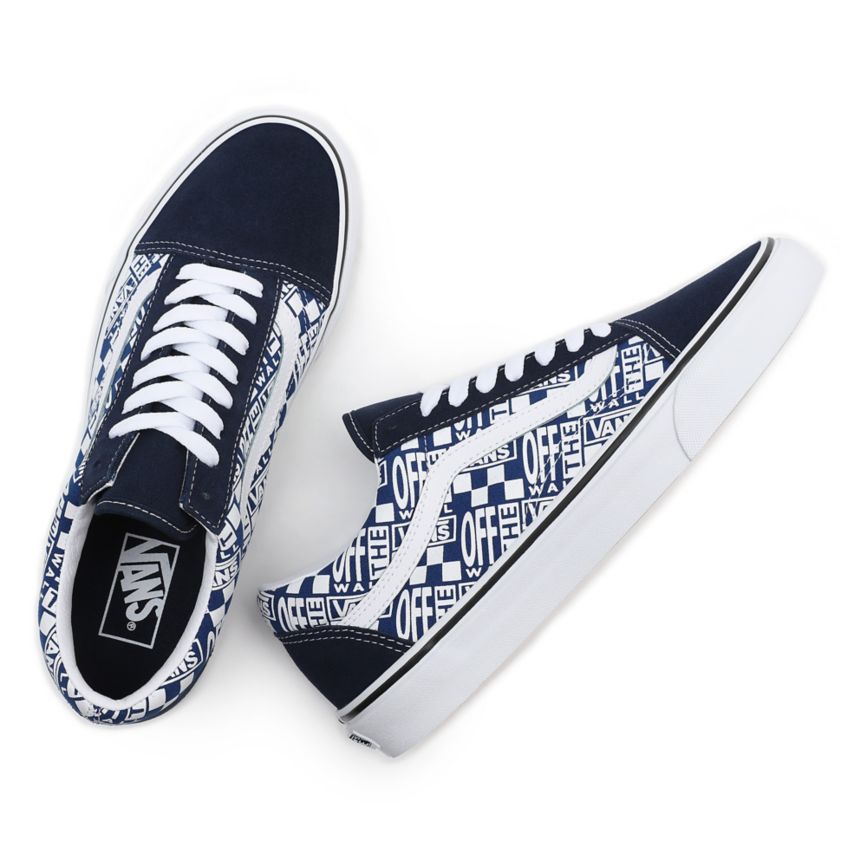 Vans Off The Wall Old Skool Bleu | VN518I7QZ16